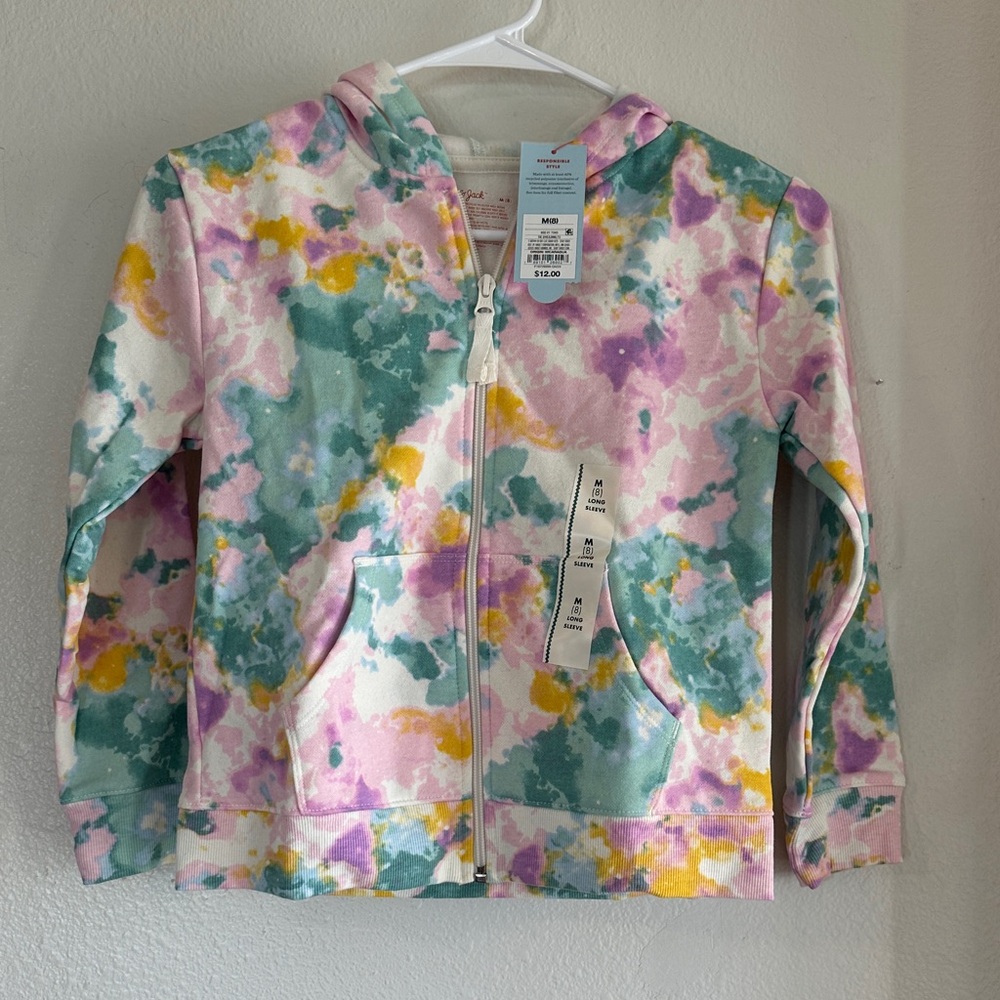 Cat & Jack Multicolor Tie-Dye Hoodie